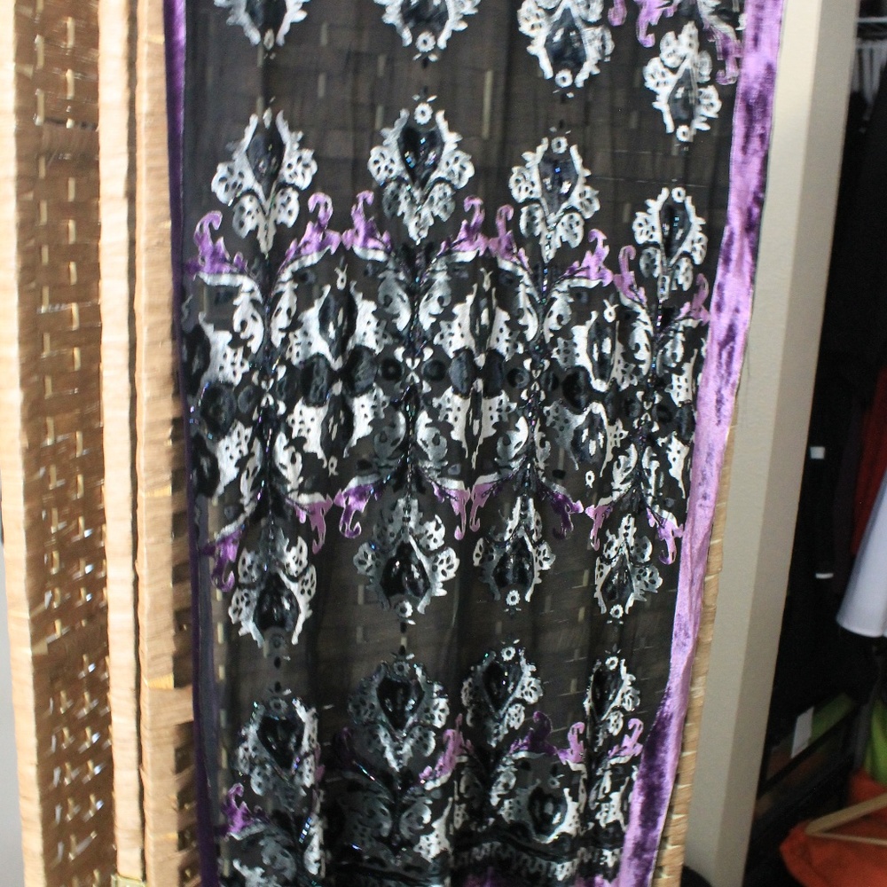 Crushed Velvet Beaded wrap